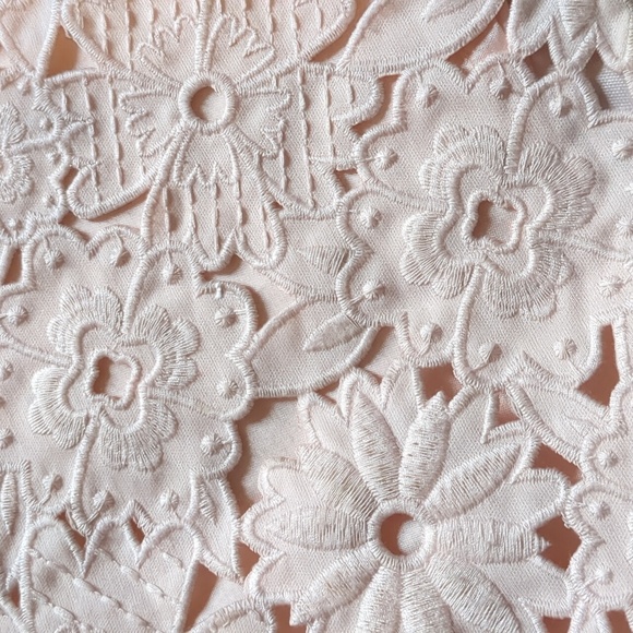 Kate Spade Light Pink Floral Cutwork A-line Dress - Picture 10 of 14